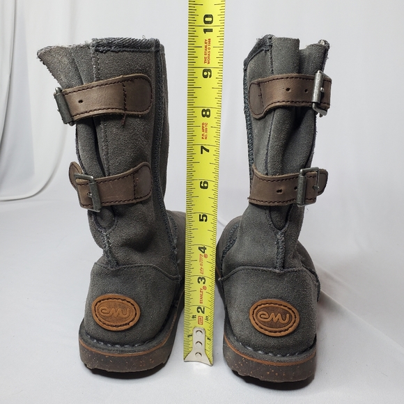 EMU Australia Women's Darlington Winter Boot Size 5 Slate Suede Sheepskin Comfy - Picture 9 of 12